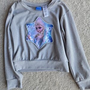 Disney Gray Sequin Star Sweatshirt